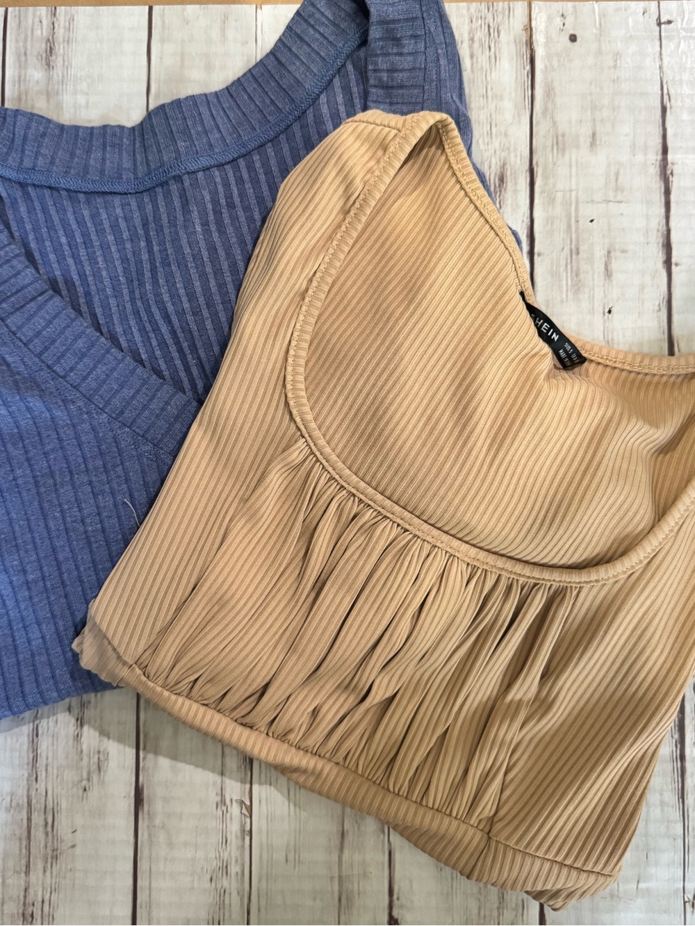 SHEIN Lot of 2 Y2K CROPPED Small Long Sleeve V-Neck Elongated Sleeve Cuff